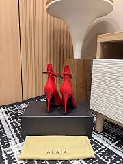 Alaia Pumps Decolette Patent Red Leather 9cm - 5