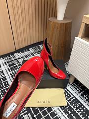 Alaia Pumps Decolette Patent Red Leather 9cm - 4