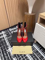 Alaia Pumps Decolette Patent Red Leather 9cm - 3