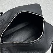 The Row Agnes Bowling Black Leather Bag 33x18x39cm - 4