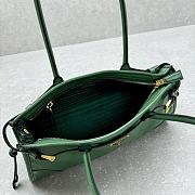 Prada Medium Leather Handbag Green 32x15.5x12cm - 5