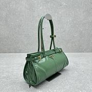 Prada Medium Leather Handbag Green 32x15.5x12cm - 3