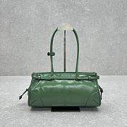 Prada Medium Leather Handbag Green 32x15.5x12cm - 2