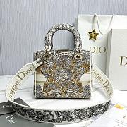 Dior Medium Lady D-Lite Bag Latte Gold 24x20x11cm - 4