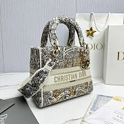 Dior Medium Lady D-Lite Bag Latte Gold 24x20x11cm - 3