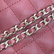 Chanel Coco Top Handle Red Wine Caviar Gold 24x14x10cm - 2