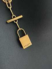 YSL Tanger Leather Black Bag 28x30x9cm - 6