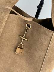YSL Shoulder Bag With Padlock Suede 28x30x9cm - 4