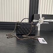 Chanel Vanity Case Black Caviar 17x19.5x5cm - 6