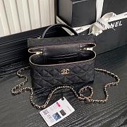 Chanel Vanity Case Black Caviar 17x19.5x5cm - 2