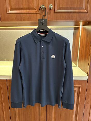 Moncler Navy Blue Polo Shirt