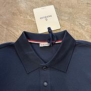 Moncler Navy Blue Polo Shirt - 4