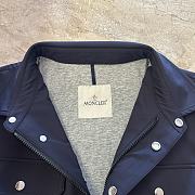 Moncler Cotton Cepe Long Sleeve Shirt Blue - 2