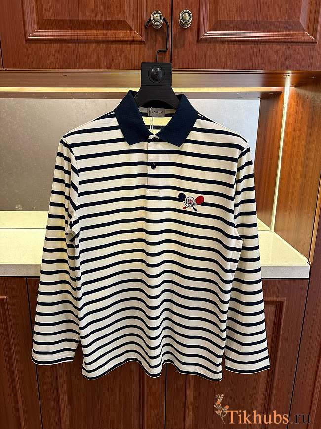 Moncler White Polo Shirt - 1