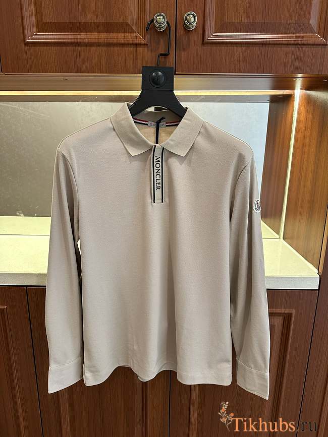 Moncler Polo Beige Shirt - 1