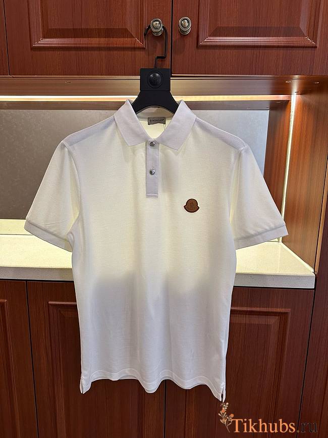 Moncler Polo White Shirt - 1