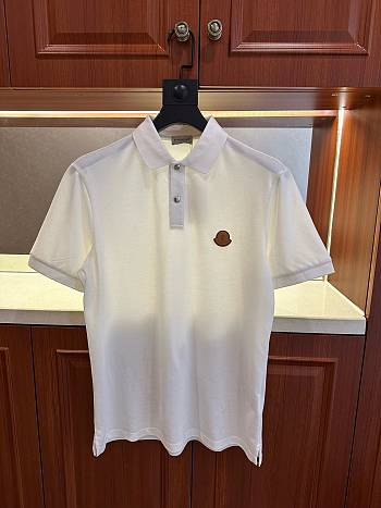 Moncler Polo White Shirt