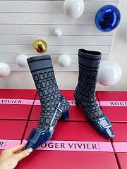 Roger Vivier Blue Sock Boot 4.5cm - 4