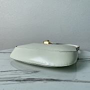 Prada Cleo Brushed Leather Shoulder Bag White 22x18.5x4.5cm - 6