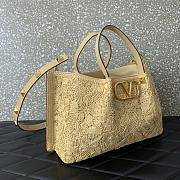 Valentino Medium Shopping Bag Raffia 35x25x17cm - 4