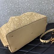 Valentino Medium Shopping Bag Raffia 35x25x17cm - 3