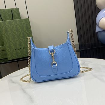 Gucci Jackie Notte Mini Bag Blue 19.5x18x3.5cm