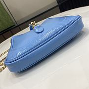 Gucci Jackie Notte Mini Bag Blue 19.5x18x3.5cm - 4