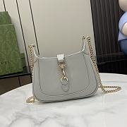 Gucci Jackie Notte Mini Bag Grey Leather 19.5x18x3.5cm - 1