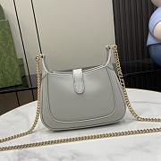 Gucci Jackie Notte Mini Bag Grey Leather 19.5x18x3.5cm - 6