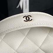 Chanel Vanity Case White Caviar 17x19.5x5cm - 6