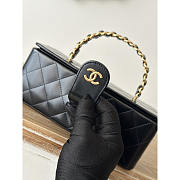 Chanel Vintage Vanity Bag Black 22x10x8.5cm - 5