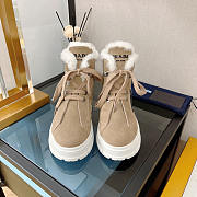 Prada Suede Ankle Boots Light Camel - 2