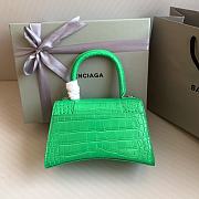 Balenciaga Small Hourglass Bag Green Crocodile 23cm - 3