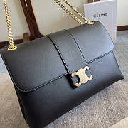 Celine Large Victory Bag Calfskin Black 32x21x11cm - 2