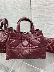 Dior Medium Toujours Bag Wine 28.5x19x21cm - 5