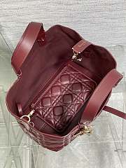 Dior Medium Toujours Bag Wine 28.5x19x21cm - 4