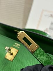 Hermes Kelly 25 Bag Green Epsom Gold 25cm - 5