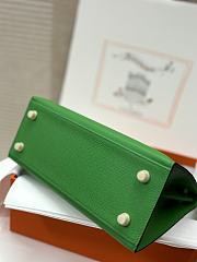 Hermes Kelly 25 Bag Green Epsom Gold 25cm - 4