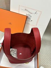 Hermes Picotin Red Bag 18x13x9cm - 5