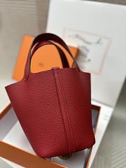 Hermes Picotin Red Bag 18x13x9cm - 3