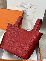 Hermes Picotin Red Bag 18x13x9cm - 4