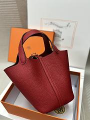 Hermes Picotin Red Bag 18x13x9cm - 2