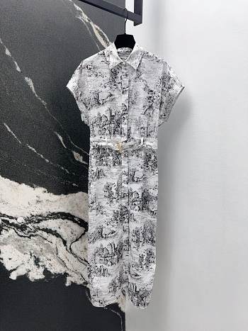Dior Mid-Length Shirtdress White