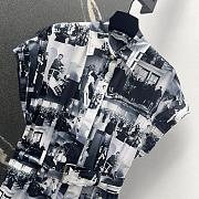 Dior Mid-Length Shirtdress Black White - 5