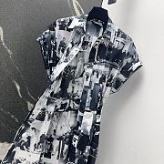 Dior Mid-Length Shirtdress Black White - 3