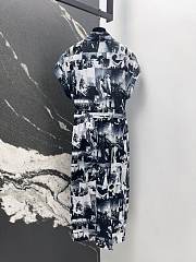 Dior Mid-Length Shirtdress Black White - 2