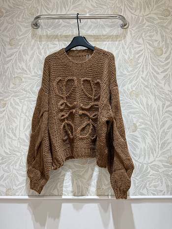 Loewe Anagram Sweater Camel
