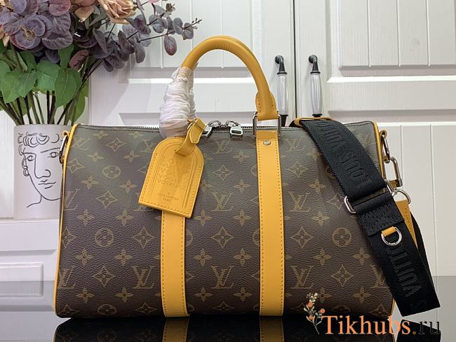 Louis Vuitton LV Keepall 35 Monogram Yellow 34x21x16cm - 1