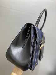 Delvaux Brillant Denim Bag 28x14x22cm - 5