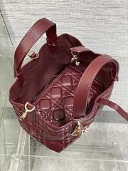 Dior Small Toujours Bag Red Wine 23 x 14 x 12 cm - 6
